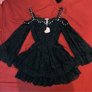 Dolls Kill x Sugar Thrillz - Formally Yours Mini Dress